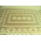 Tablecloth Rose 53x70 Rectangle Ivory Heritage Lace