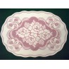 Placemats Roses n Bows Off White Mauve 14X20 Set Of (4) Heritage Lace