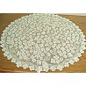 Dogwood 42 Inch Round Ecru Table Topper Heritage Lace